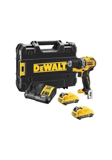 Dewalt DCD701D2-QW 12V 2.0 Ah Çift Akülü Kömürsüz Kompakt Akülü Vidalama
