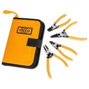 Ingco HCCPS26180 180MM 4'lü Çantalı Segman Pensesi Seti (Düz:iç/dış-Eğri:iç/dış)