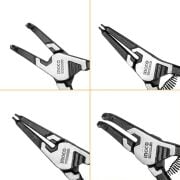 Ingco HCCPS26180 180MM 4'lü Çantalı Segman Pensesi Seti (Düz:iç/dış-Eğri:iç/dış)