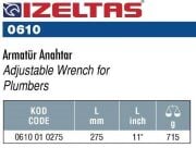 İZELTAŞ 0610010275 ARMATÜR ANAHTAR (11')