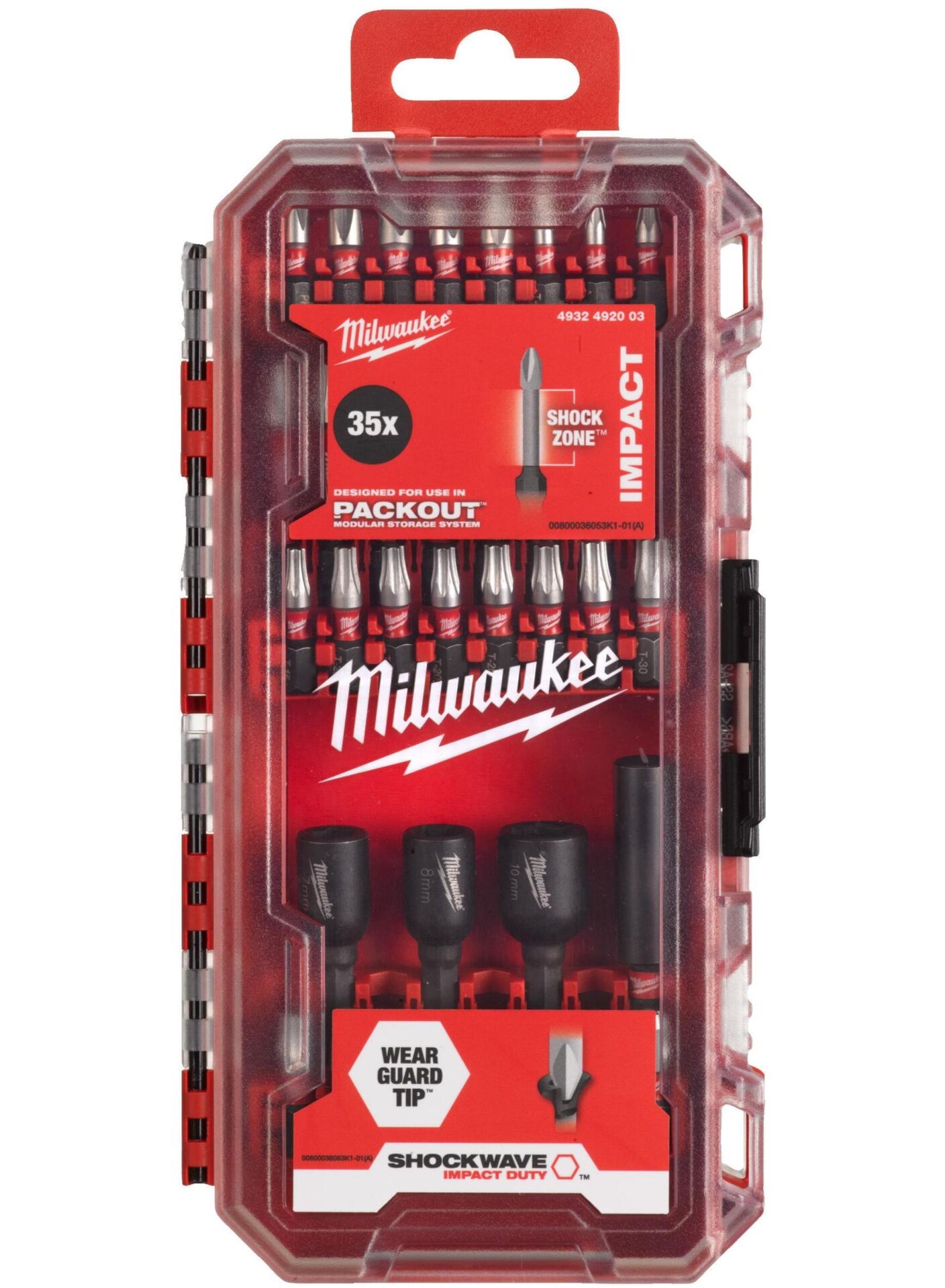 Milwaukee Vidalama ve lokma  Bits Uç Set 35 Parça 4932 4920 03