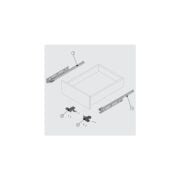 Ultimade Slide 40 cm Kısmi Açılım Çekmece Rayı+MANDAL DAHİL