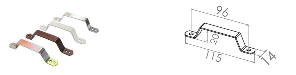 Beşel Demir Doğrama Kulp Küçük