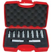 -1108006010-10 Parça 1/2'' Altı Köşe Derin Lokma Takımı