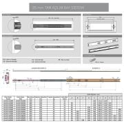 Galvanizli Teleskopik Çekmece Rayı 35X400