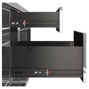 Galvanizli Teleskopik Çekmece Rayı 35X400