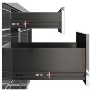 Galvanizli Teleskopik Çekmece Rayı 43X400