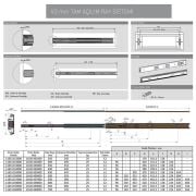 Galvanizli Teleskopik Çekmece Rayı 43X500