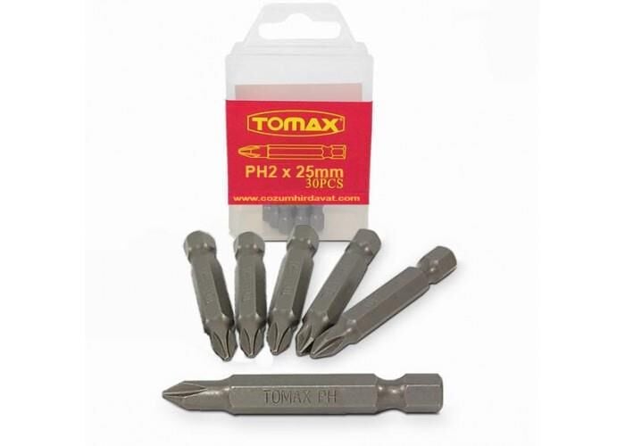 Tomax Yıldız Bits Uç  Ph 2 x 25 - (60 Adet)