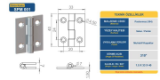 1,5X33X40 İNOX MENTEŞE