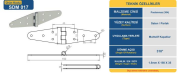 1,5X150X30 İNOX MENTEŞE