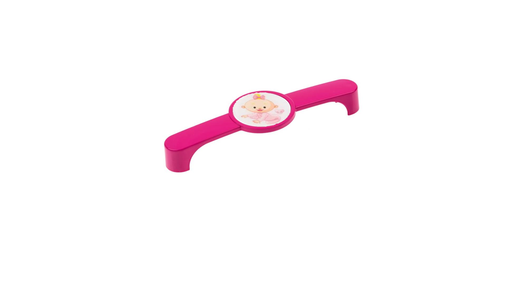 Çocuk Odası Pembe Bebek Dolap Mobilya Kulp,Düğme,Askı 1 Adet (Sert Plastik) KULP