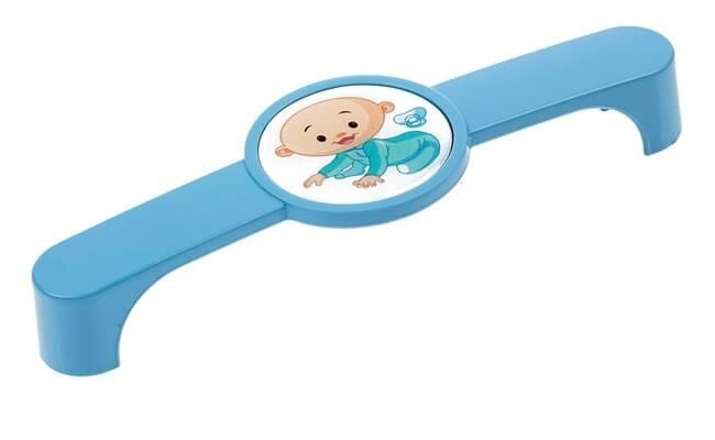 Çocuk Odası Mavi Bebek Dolap Mobilya Kulp,Düğme,Askı 1 Adet (Sert Plastik) KULP