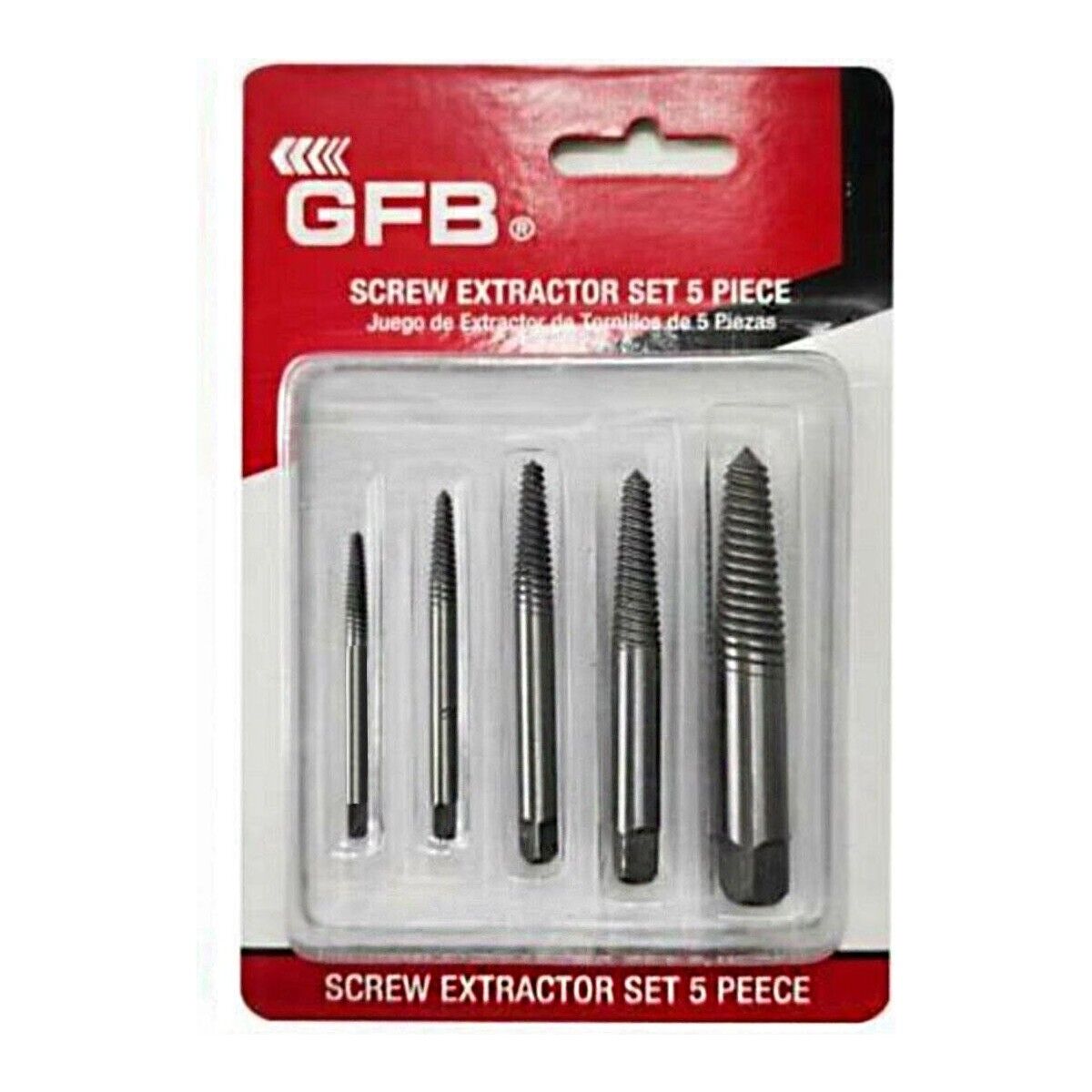 Ters Kılavuz Takımı Kırık Vida Sökme Klavuz Seti (5 Parça)