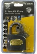 Tudor 50 Mm Kısa Gri Asma Kilit