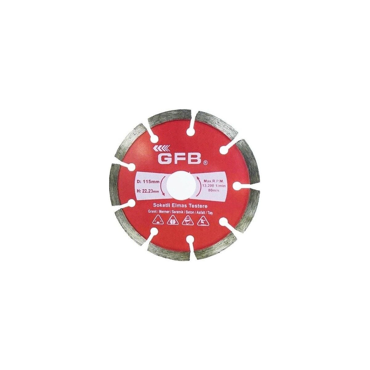 Soketli Elmas Beton Mermer Kesici 115MM
