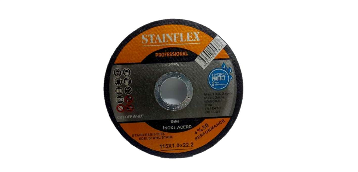 Stainflex Profesyonel İnox Kesici Taş 115x1.0x22.2