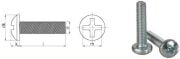Yıldız Silindir Başlı Metrik Vidalar ( YSB ) M4x25 mm
