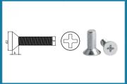 Yıldız Havşa Başlı Metrik Vidalar ( YHB ) M3x12 mm