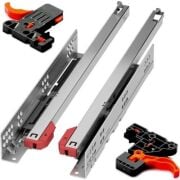 Samet Ultimade 50 cm Ray Kısmi Açılım Frenli Çekmece Rayı + Mandal