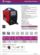 Gedik Kaynak Gekamac Power Mig 210 Pulse Gazaltı Kaynak Makinası