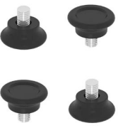 Bingo Küçük Mobilya Ayak Siyah (4 Adet)