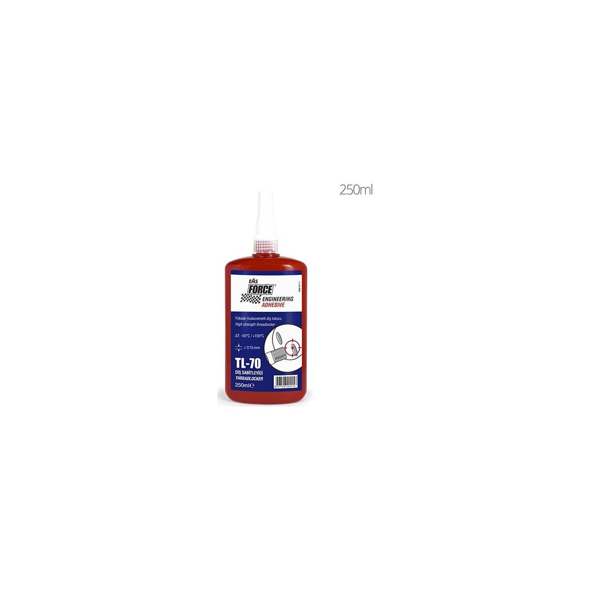 Force Tl-70 250ml Cıvata Sabitleyici (Yüksek Kuvvet)