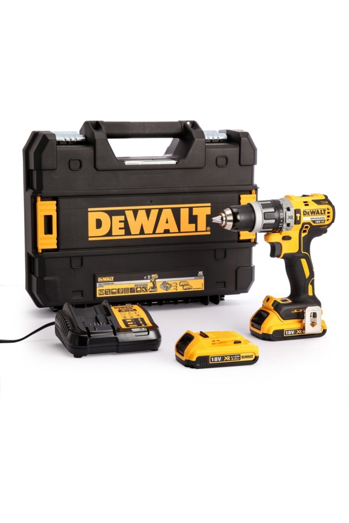 Dewalt Dcd796d2-qw 18v/2.0ah Li-ion Çift Akülü Kömürsüz Profesyonel Darbeli Matkap