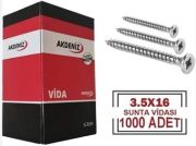 3.5X16 Sunta Vidası 1000 Adet