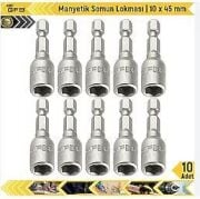 Manyetik Somun Lokması  10 x 45 mm (10 Adet)