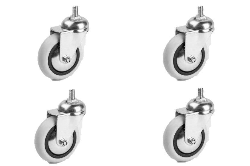 Hırdavatım 75x25 PVC Vidalı Teker (4 Adet)