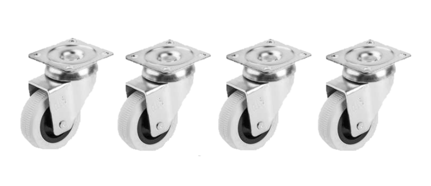 Hırdavatım 50x20 Gri Tablalı Teker (4 Adet)