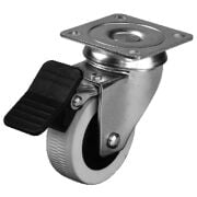 Hırdavatım 50x20 Çift Bilyalı Tablalı Frenli Teker (4 Adet)