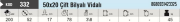 Hırdavatım 50x20 Çift Bilyalı Vidalı Tekerlek (4 Adet)