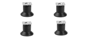 Hırdavatım Smart Tablalı Ayak 50 mm Siyah (4 Adet)