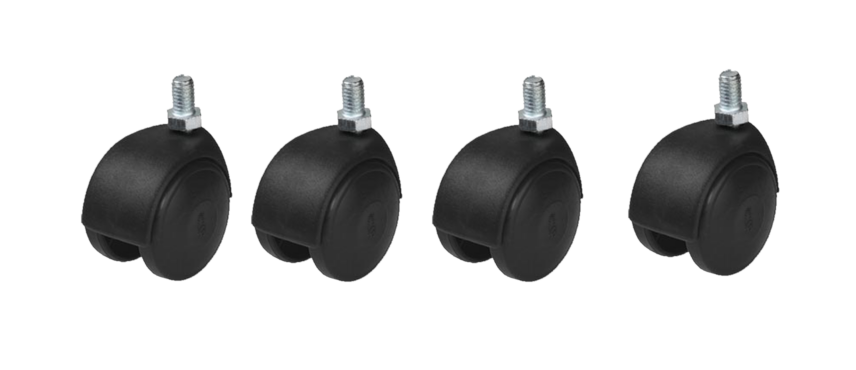 Hırdavatım Plastik Büyük Vidalı Tekerlek (4 Adet)