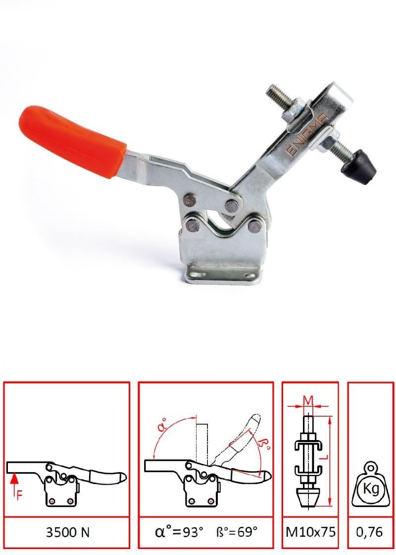 Enigma  1235 UA Yatay Pozisyon Yatay Taban Klemp (1235 Y)