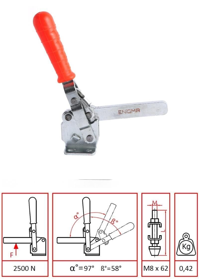 Enigma  1207 UA-L Yatay Taban Lamalı Klemp (1103 Y-L1)