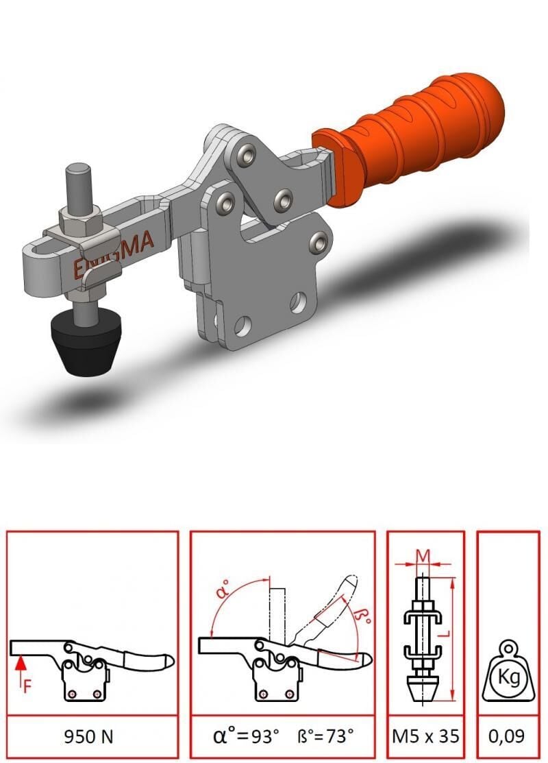 Enigma  1204 UD Yatay Bağlantı Elemanı Klemp (1201 D)